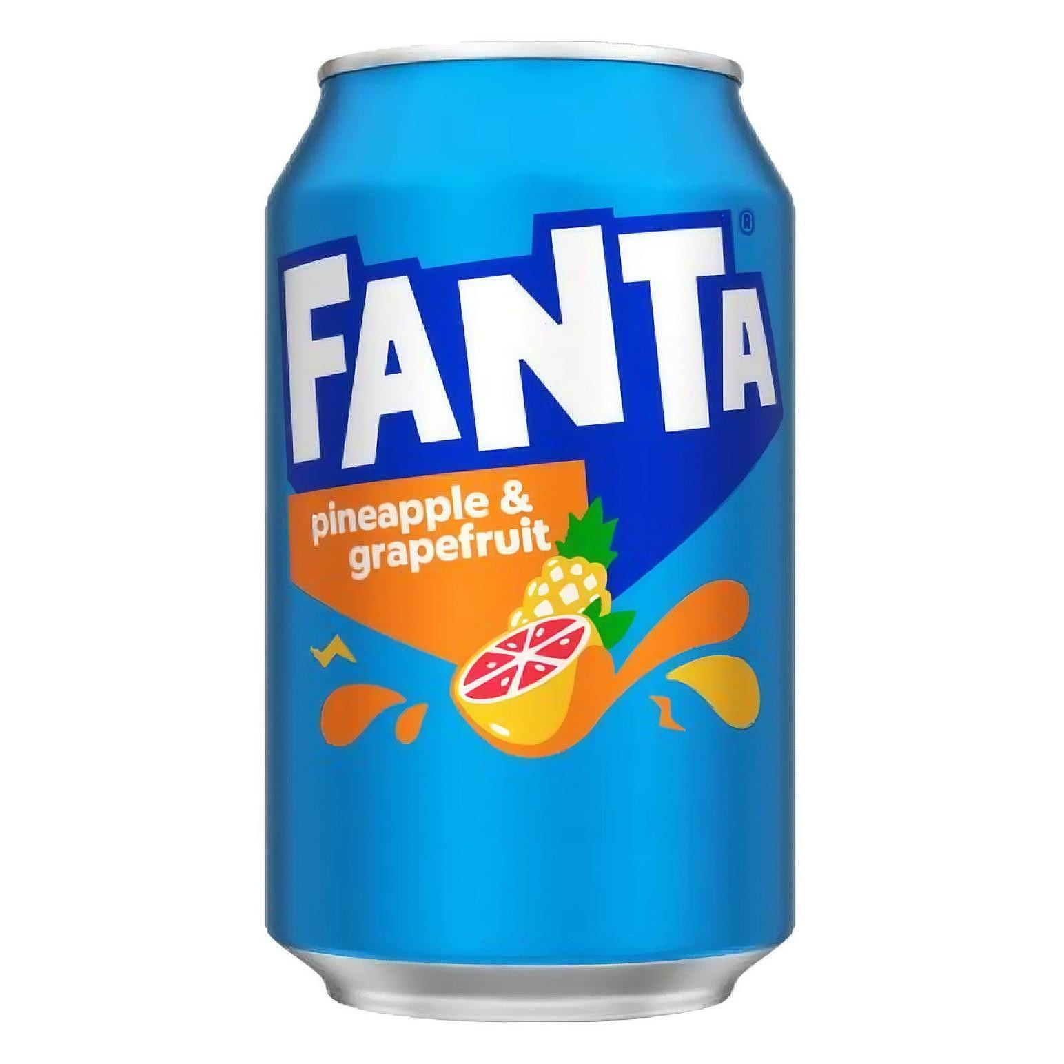 Zdjęcie Gazowany napój FANTA (PINEAPPLE AND GRAPEFRUIT), 330ml