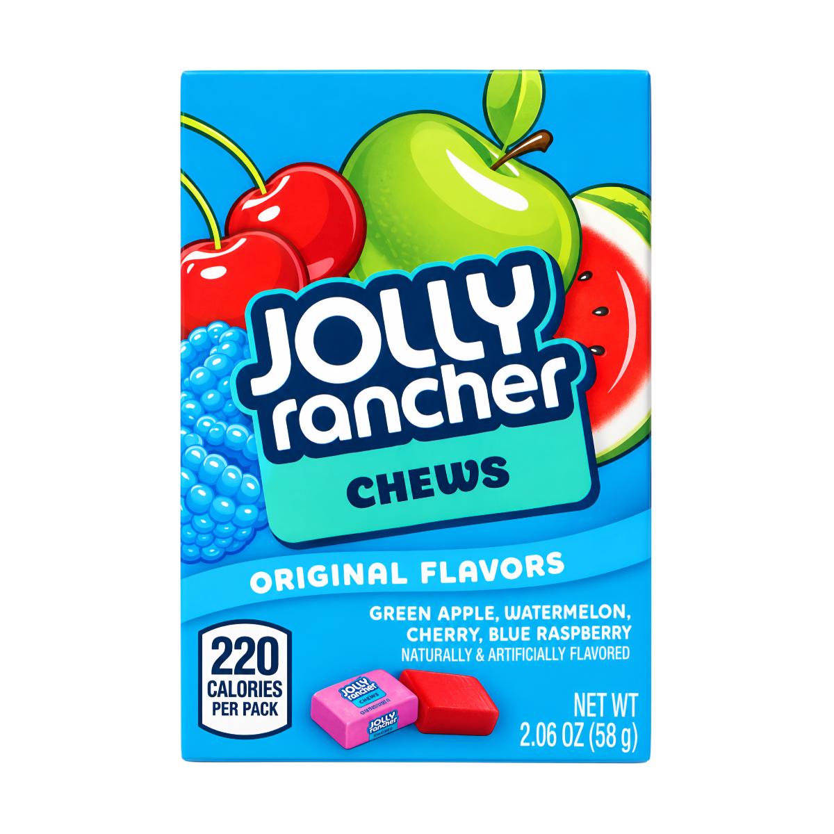 Närimiskommid JOLLY RANCHER FRUIT CHEWS (ORIGINAL), 58g