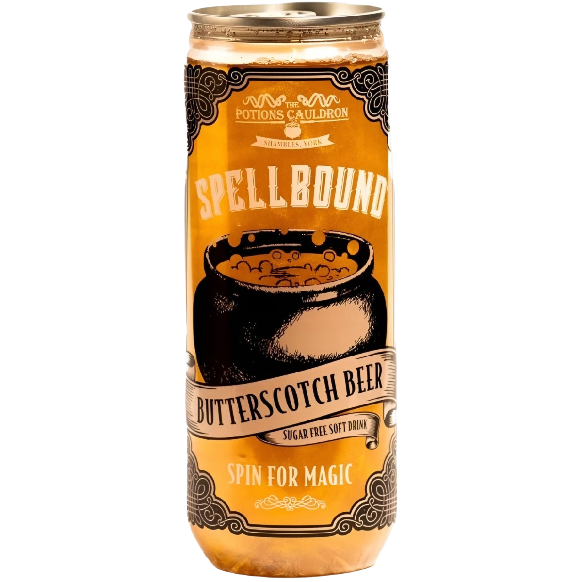 Gazuotas gaivusis gėrimas THE POTIONS CAULDRON SPELLBOUND (BUTTERSCOTCH BEER), 330ml photo