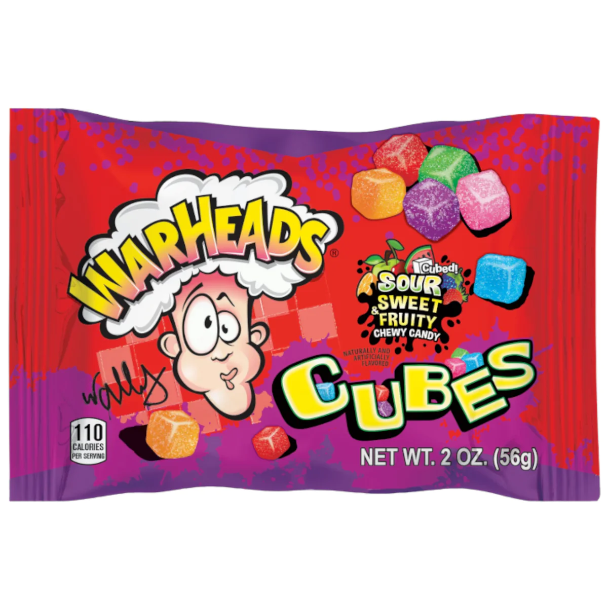 Zdjęcie Cukierki do żucia WARHEADS (CHEWY CUBES), 56g