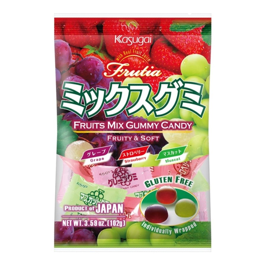 Kummikommid KASUGAI FRUTIA (GRAPE, STRAWBERRY, MUSCAT), 102g foto