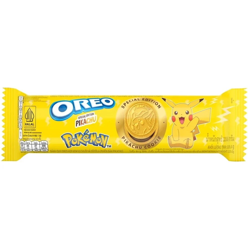 Zdjęcie Ciasteczka OREO POKEMON (BANANA CREAM), 119,6g