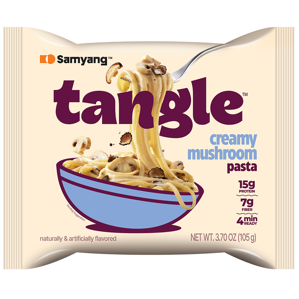 Greitai paruošiami makaronai SAMYANG TANGLE (CREAMY MUSHROOM), 105g photo