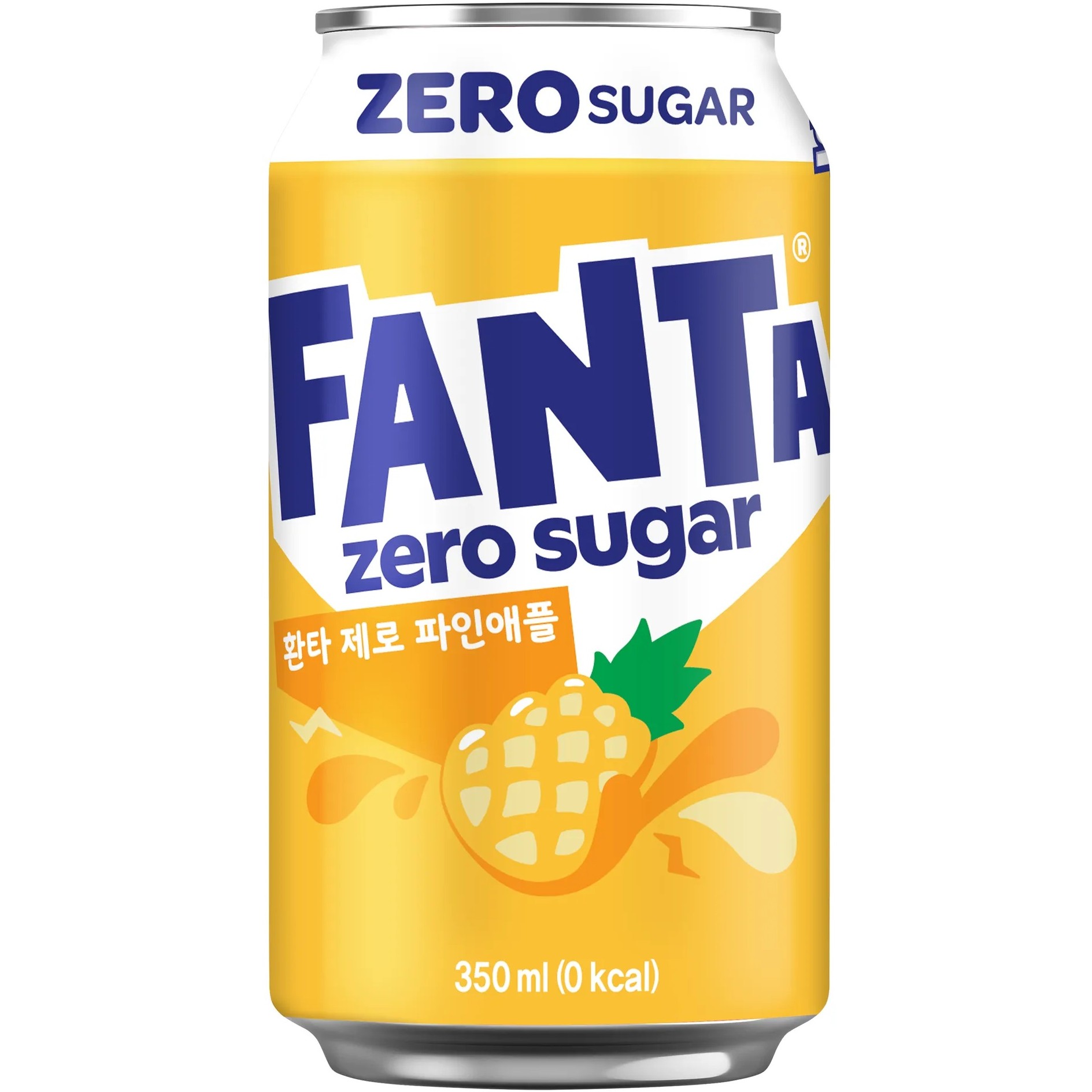 Gazuotas gaivusis gėrimas FANTA ZERO (PINEAPPLE), 350ml