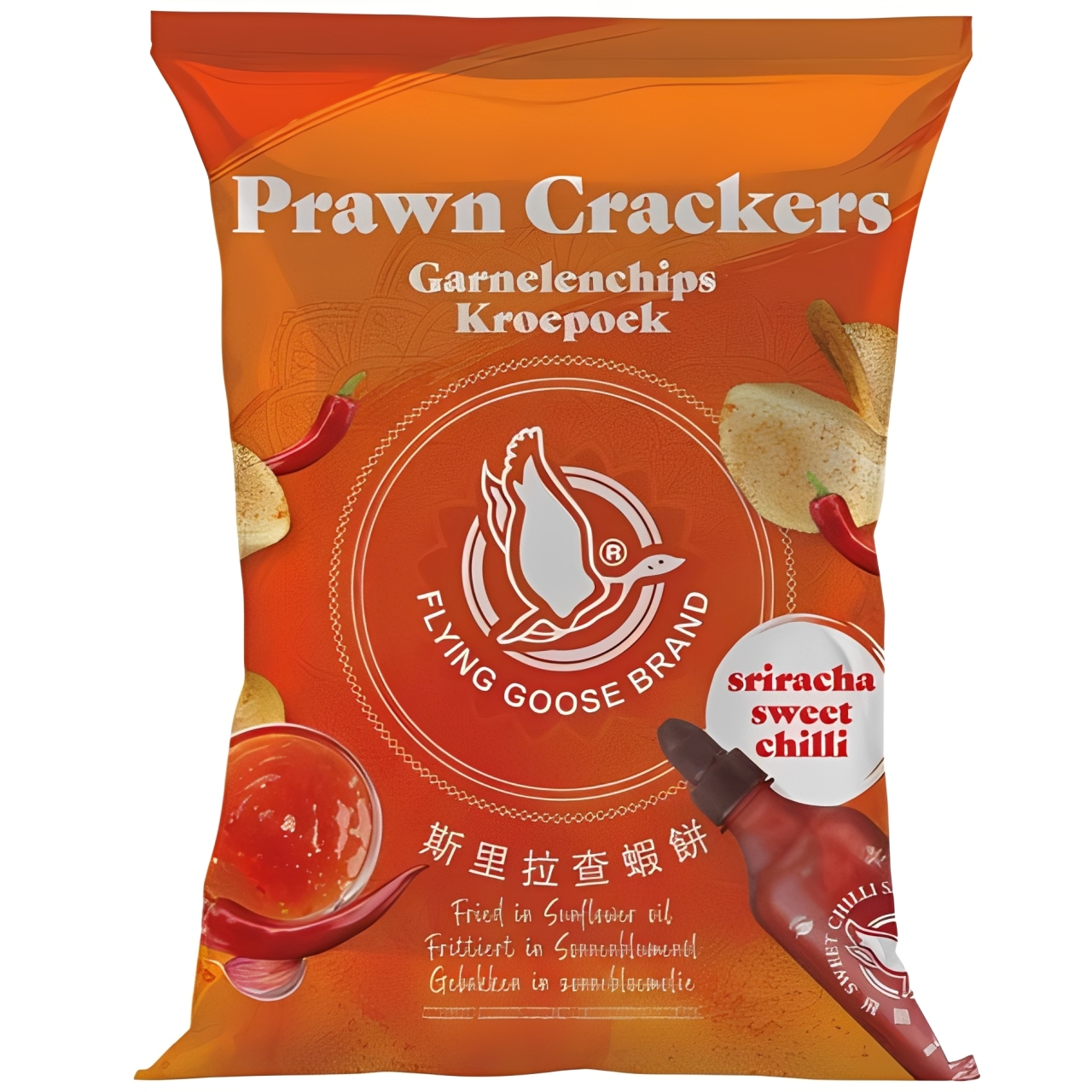 Krekeriai FLYING GOOSE (SRIRACHA SWEET CHILLI), 80g