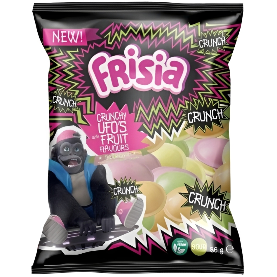 Vafliukai FRISIA CRUNCHY UFONAUTEN (FRUIT), 36g