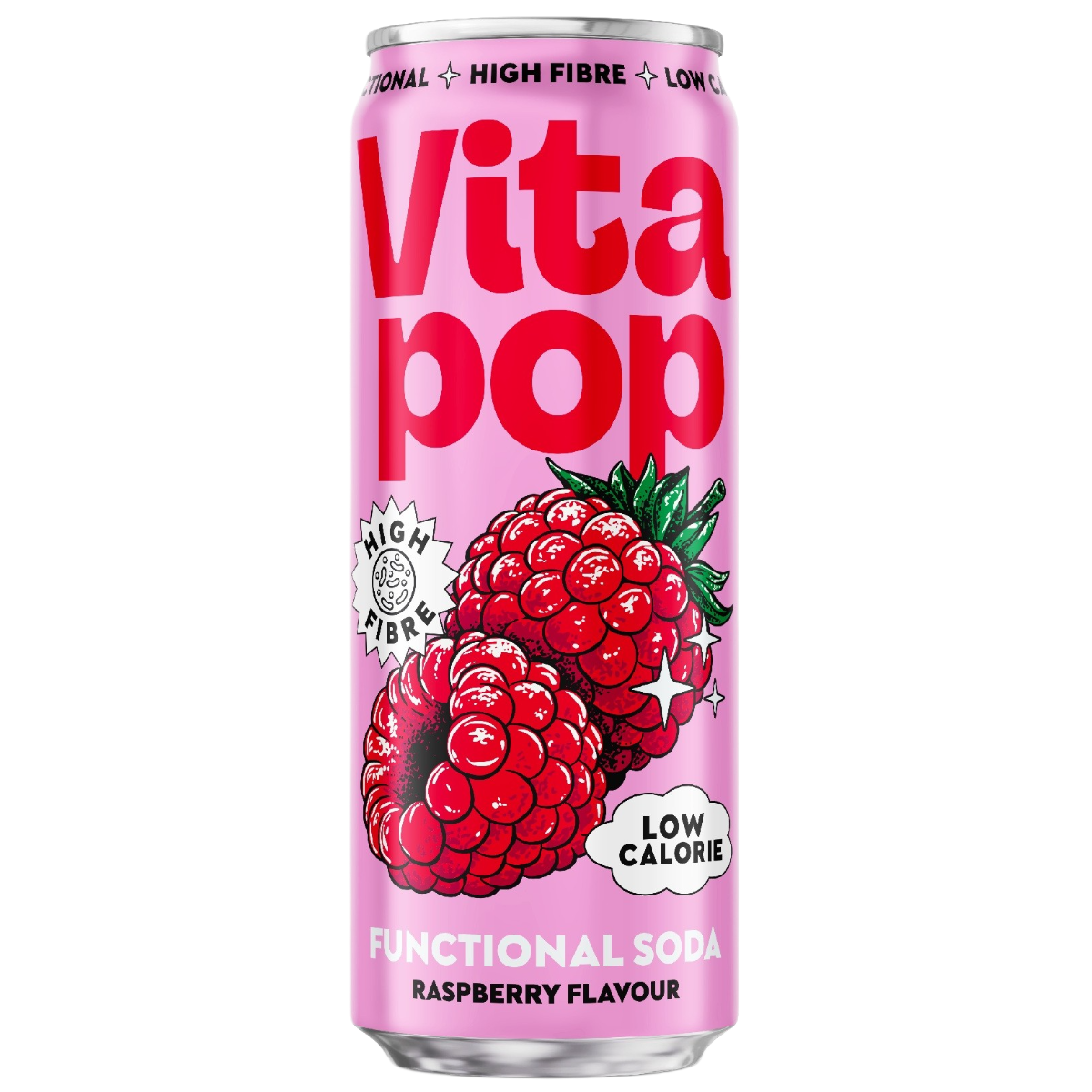 Karboniseeritud funktsionaalne jook VITA POP (RASPBERRY), 330ml foto
