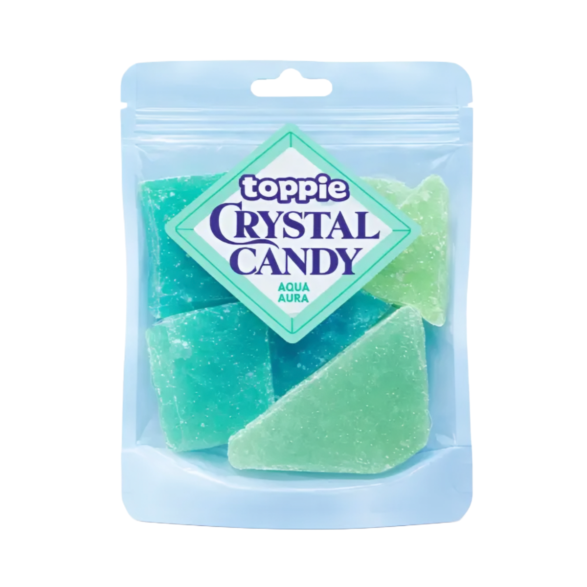 Zdjęcie Cukierki do żucia TOPPIE CRYSTAL CANDY (BLUEBERRY), 80g