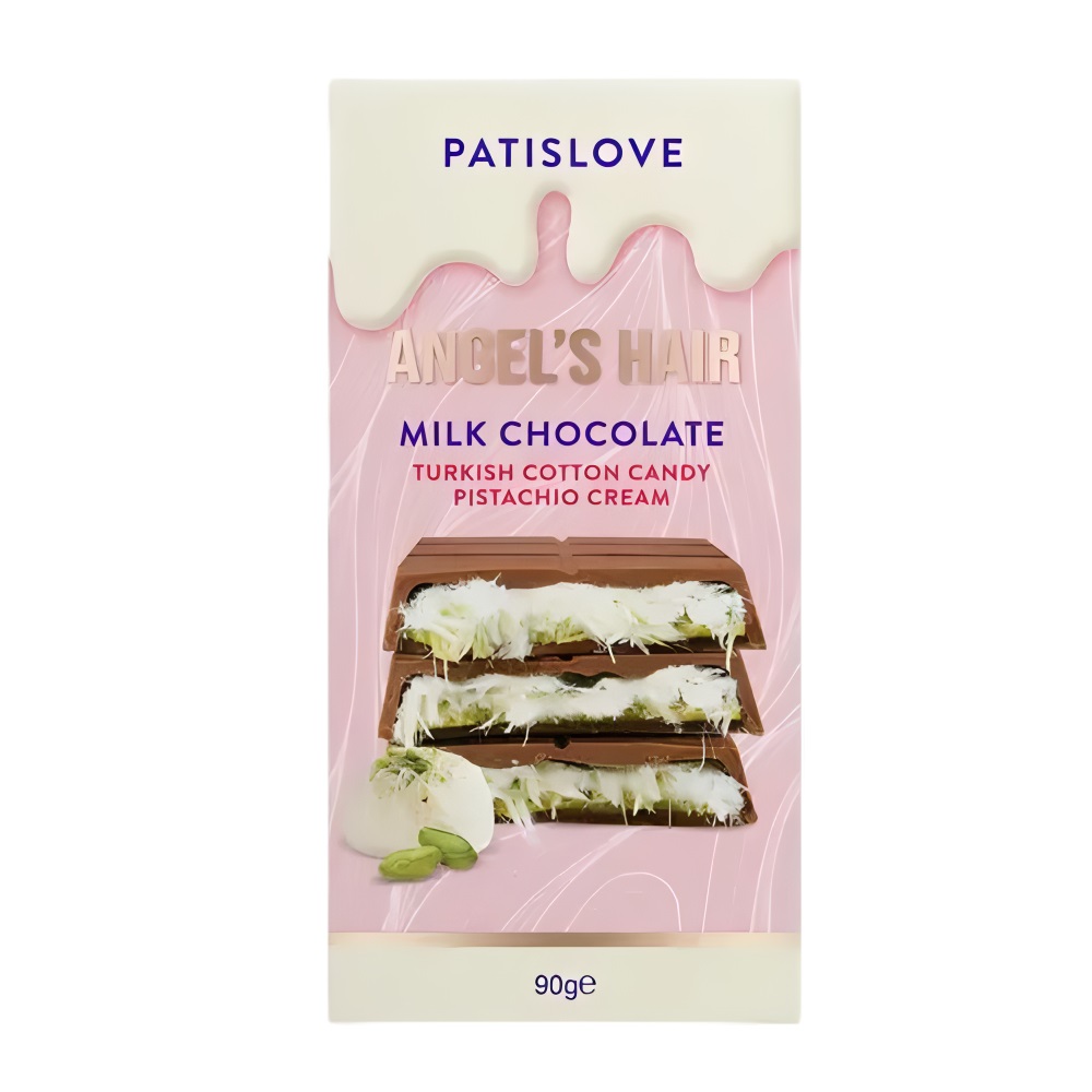 Pieninis šokoladas PATISLOVE ANGEL'S HAIR, 90g photo