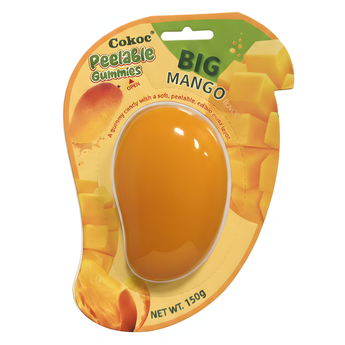 Kumikarkki COKOC PEELING GUMMY BIG (MANGO), 150g