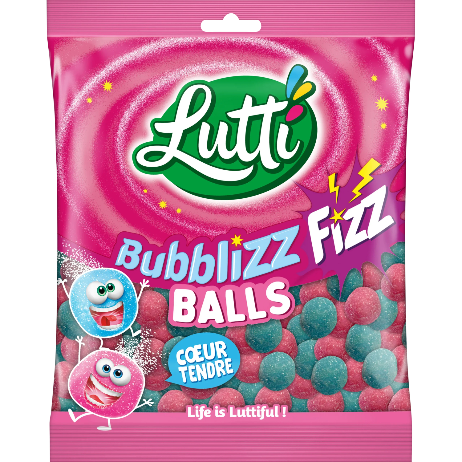 Guminukai LUTTI BUBBLIZZ BALLS, 100g photo