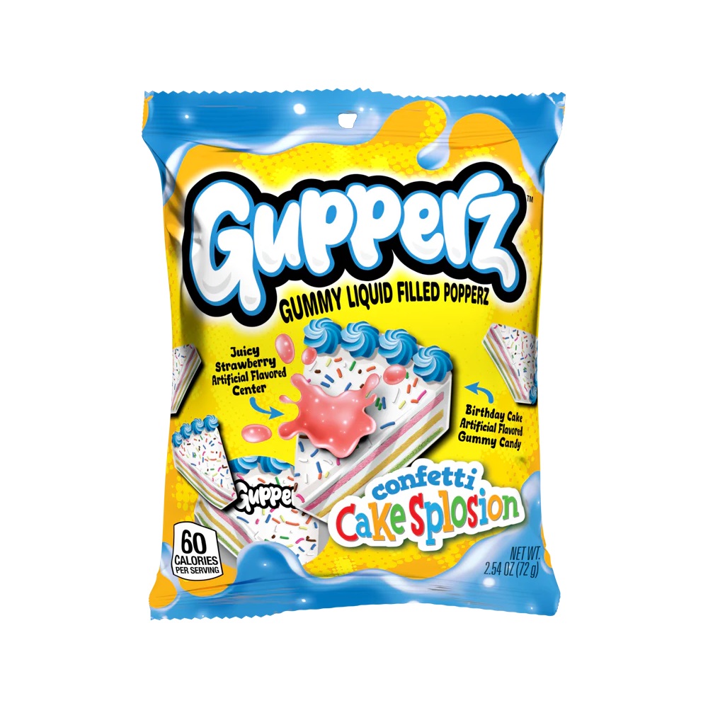 Zdjęcie Żelki GUPPERZ CONFETTI CAKESPLOSION, 72g