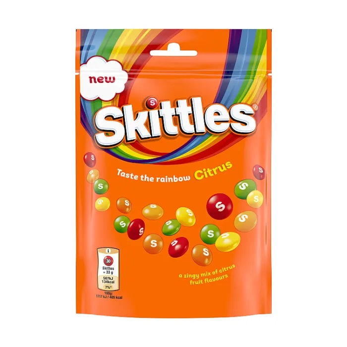 Zdjęcie Cukierki do żucia SKITTLES (CITRUS), 136g