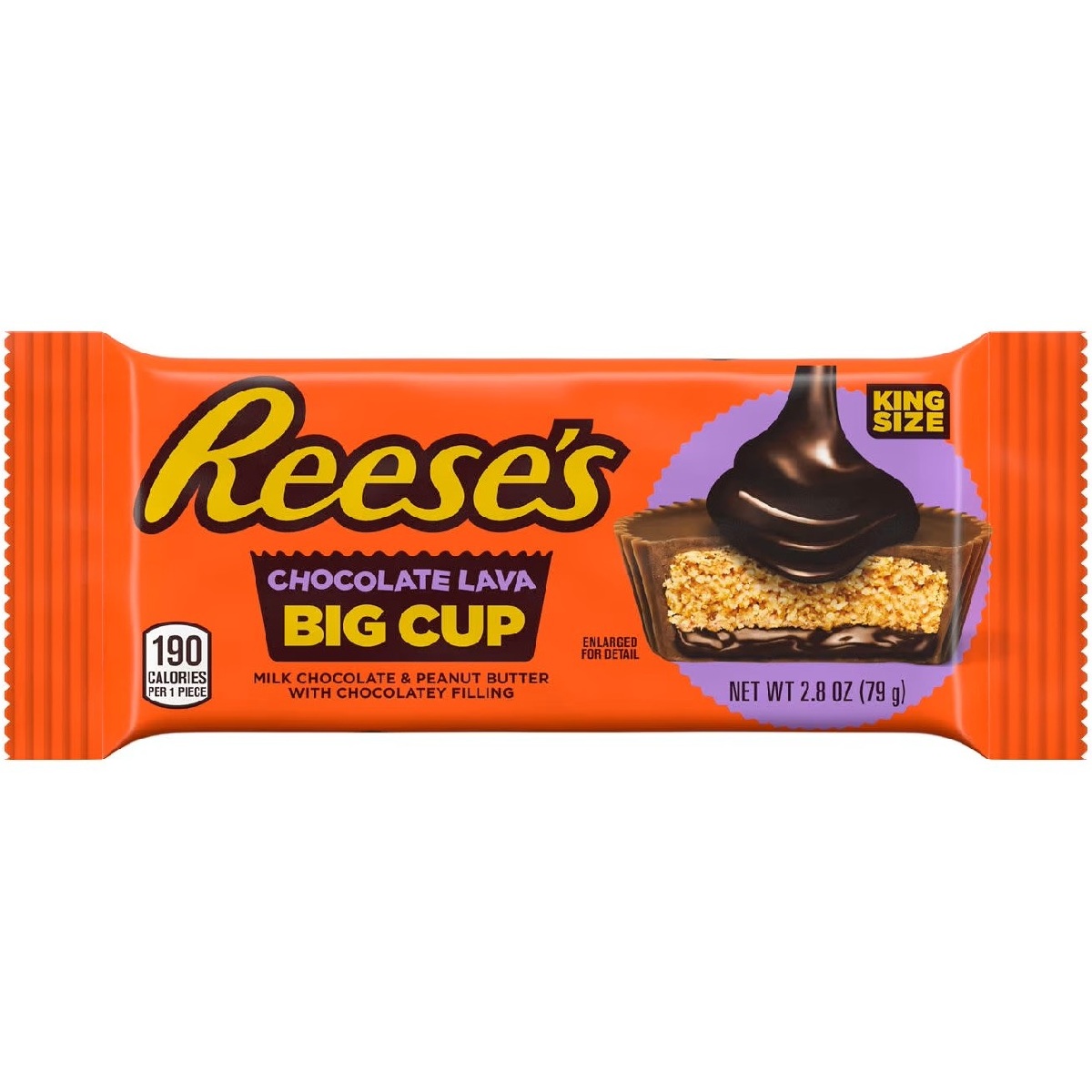 Piimašokolaadi korvikene REESE'S BIG CUP (CHOCOLATE LAVA), 79g