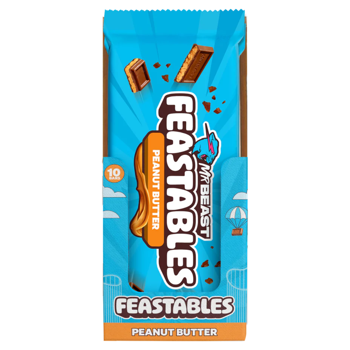 Pieninis šokoladas MRBEAST FEASTABLES (PEANUT BUTTER), 60g