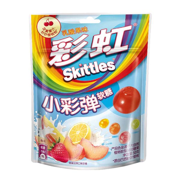 Zdjęcie Żelki SKITTLES JELLY DROPS MIXED (YOGURT), 50g