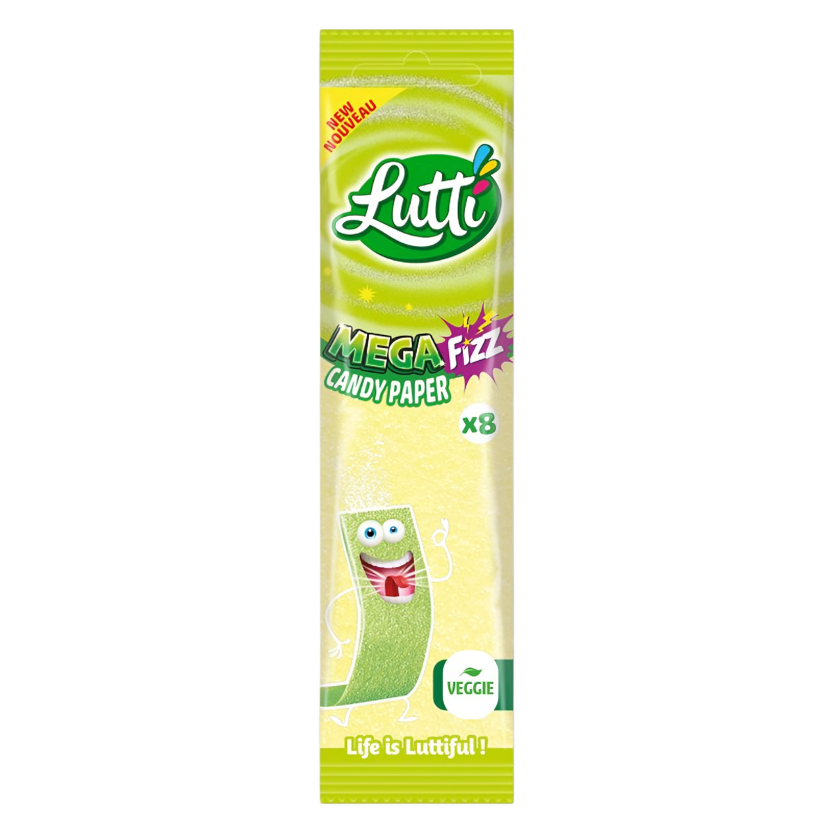 Candies LUTTI MEGA FIZZ CANDY PAPER, 15g