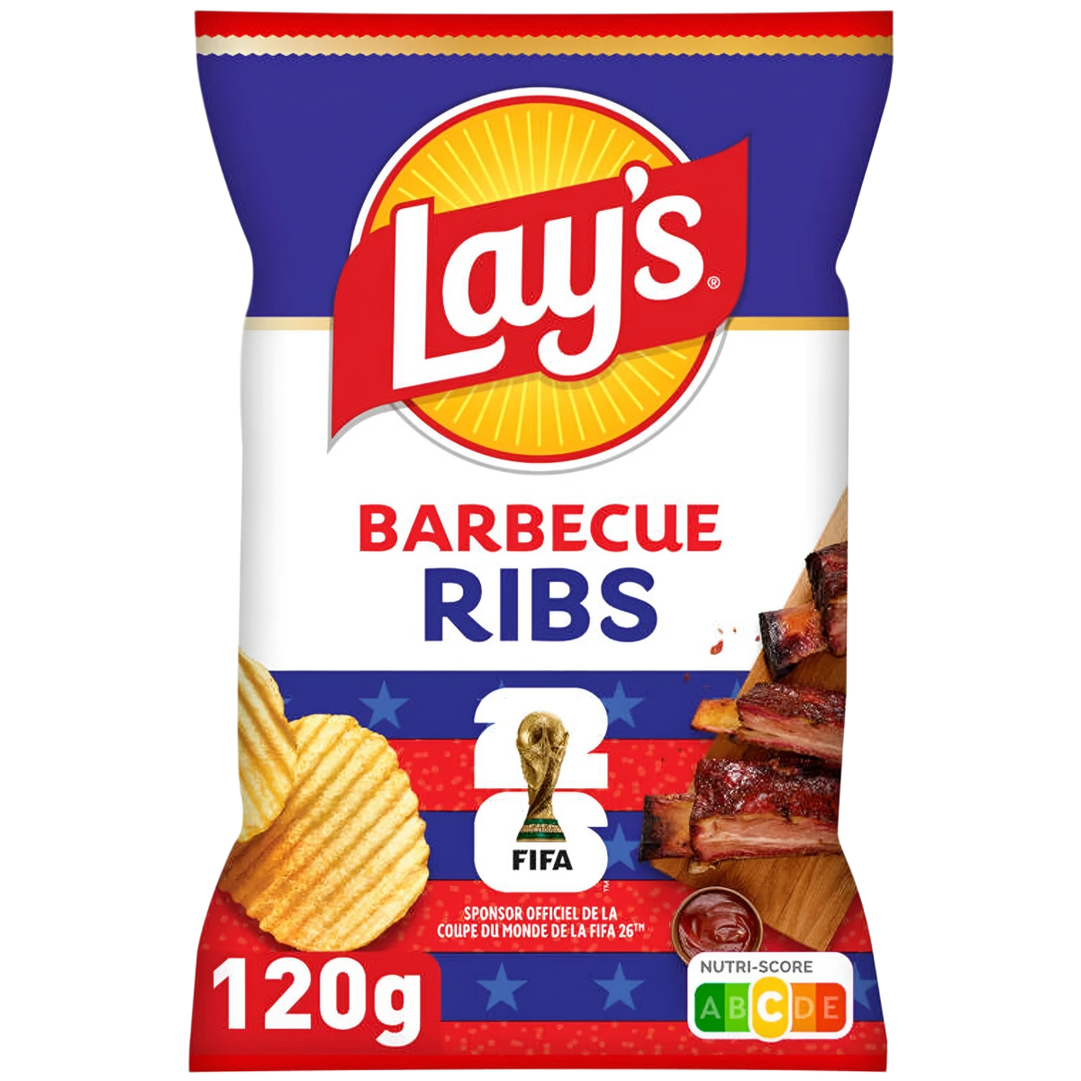 Bulvių traškučiai LAY'S SAVEUR (BARBECUE RIBS), 120g