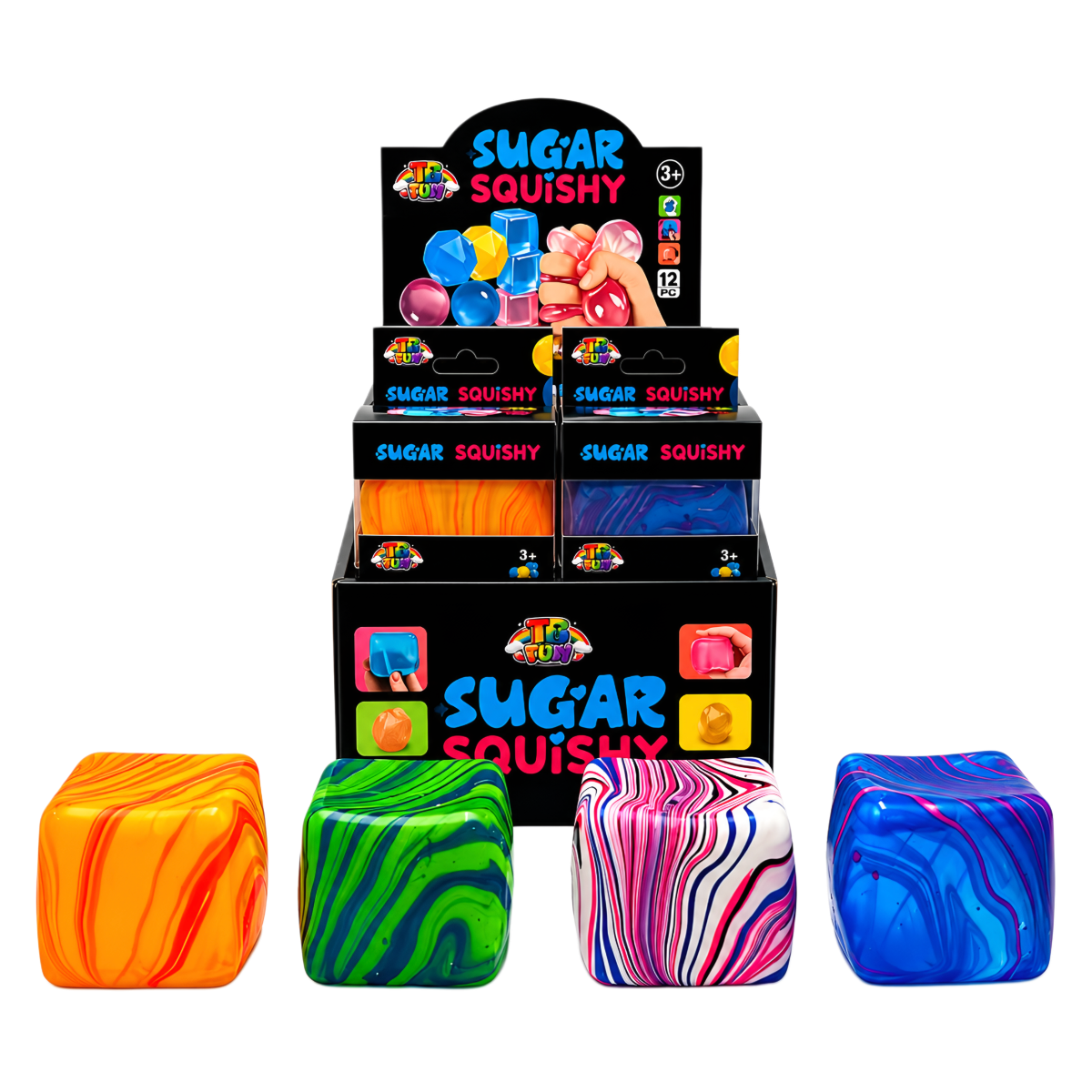Zabawka SQUISHY SUGAR PRINT CUBE