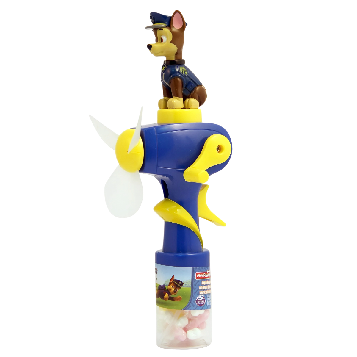 Saldainiai su žaislu BIP WATER SPRAY FAN PAW PATROL, 5g