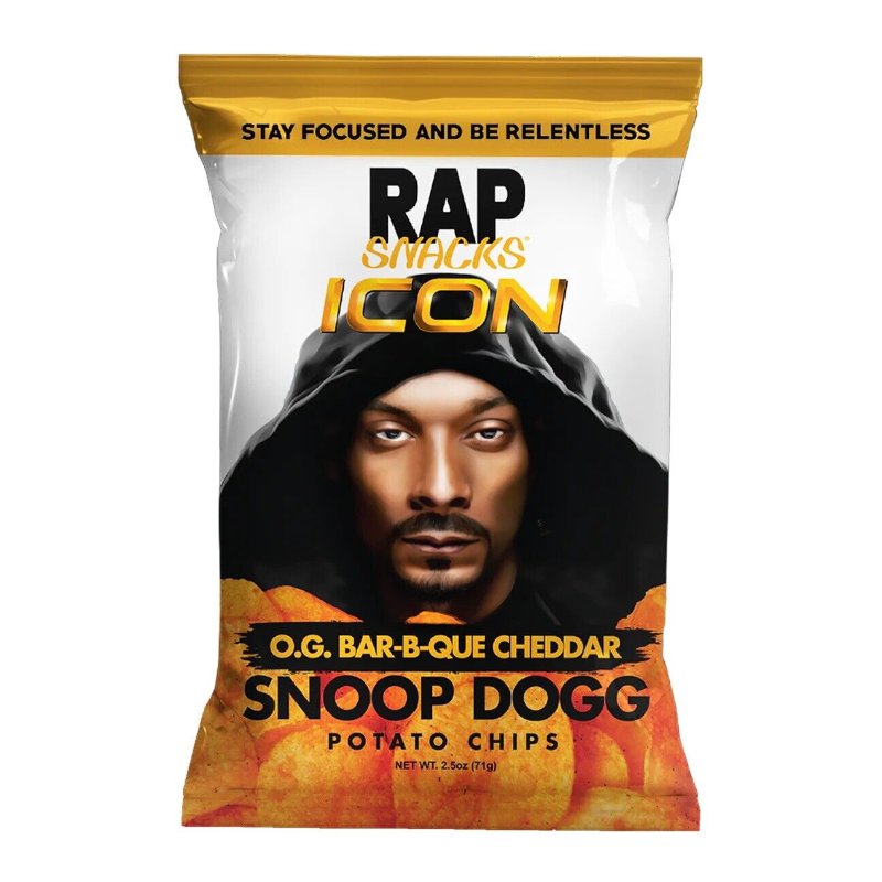 Zdjęcie Chipsy ziemniaczane RAP SNACKS SNOOP DOGG O.G. BAR-B-QUE CHEDDAR, 71g