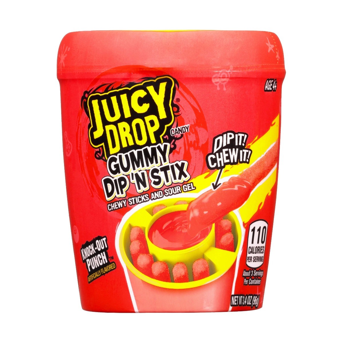 Zdjęcie Żelki BAZOOKA JUICY DROP (GUMMY DIP'N STIX), 96g