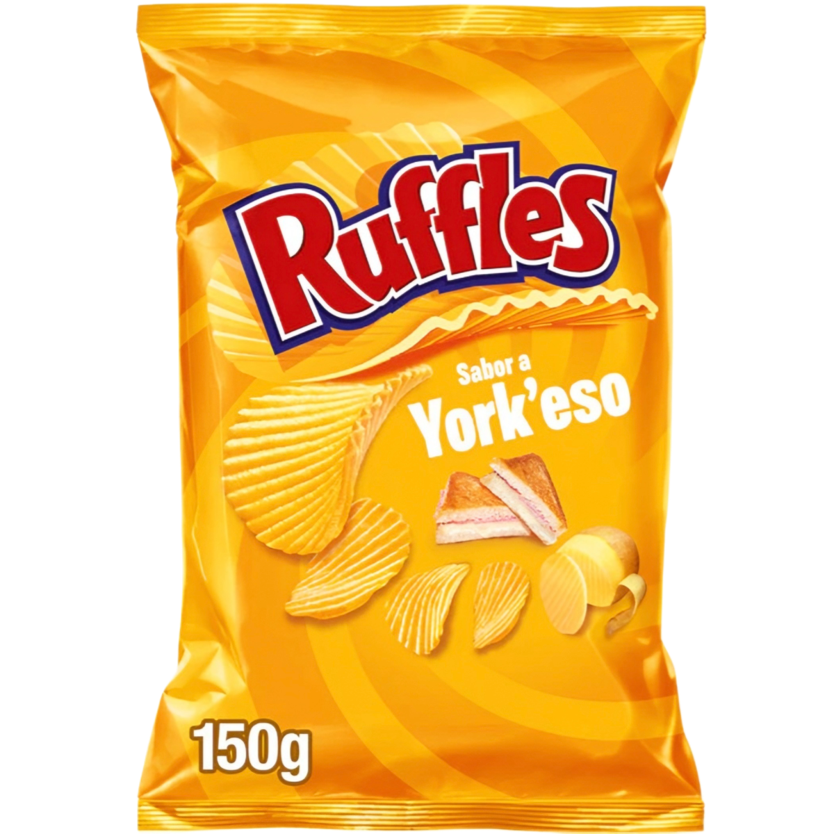 Chipsy ziemniaczane RUFFLES (HAM AND CHEESE), 150g