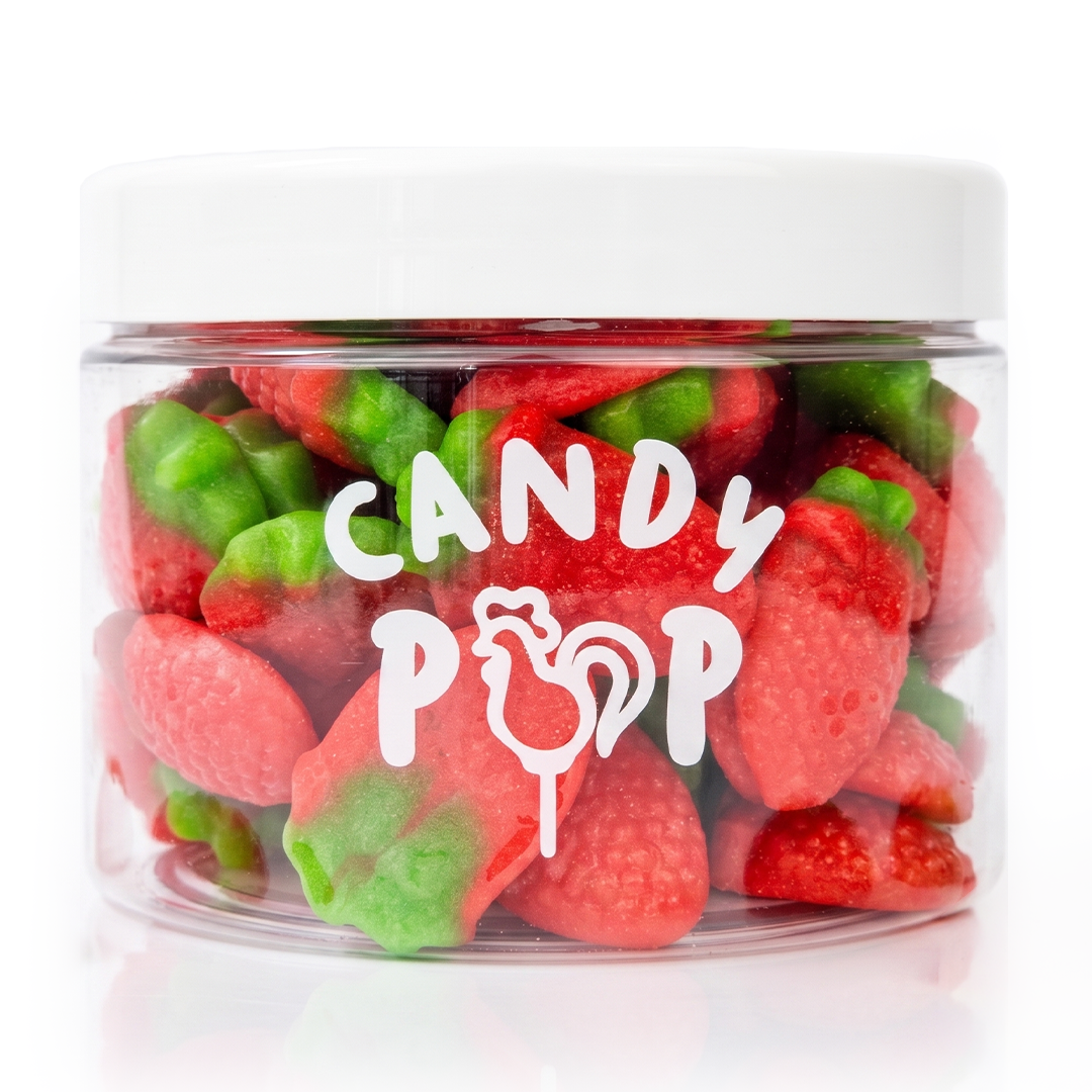 Želejas konfektes CANDY POP VEGAN WILD STRAWBERRY, 300g