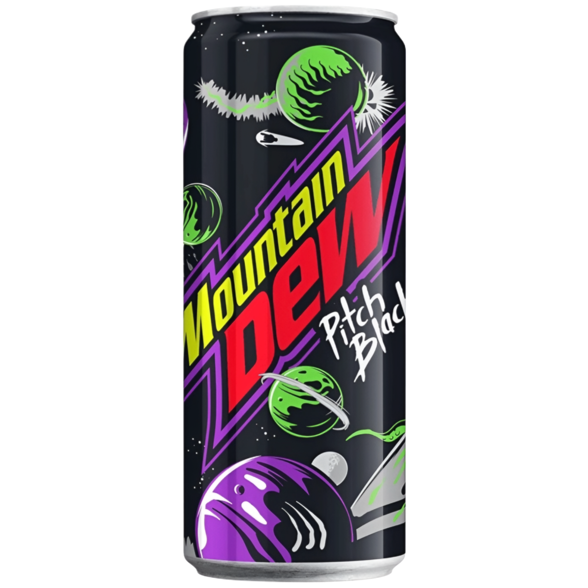 Gāzēts atspirdzinošais dzēriens MOUNTAIN DEW (PITCH BLACK), 330ml foto