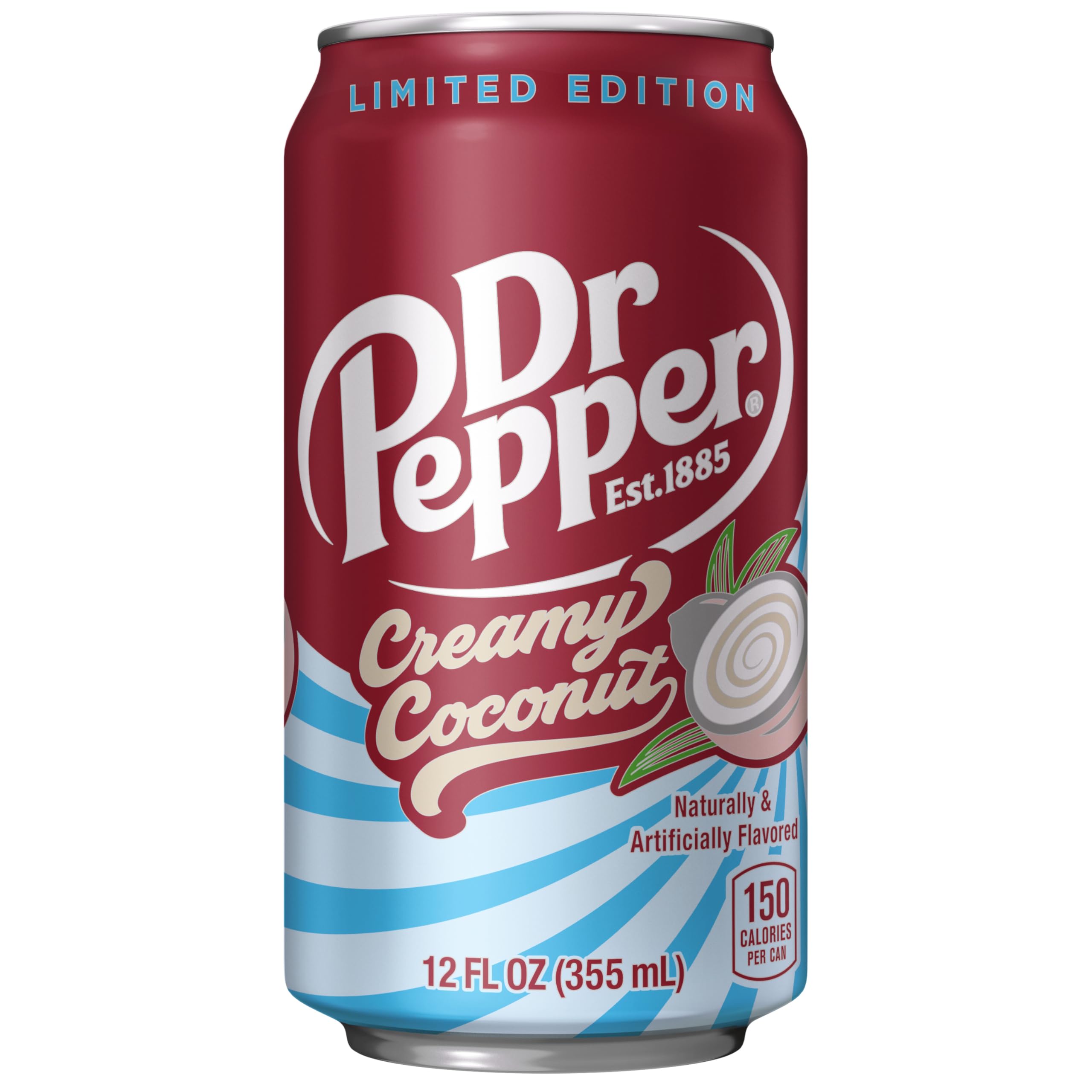 Gāzēts atspirdzinošais dzēriens DR. PEPPER (CREAMY COCONUT), 355ml foto