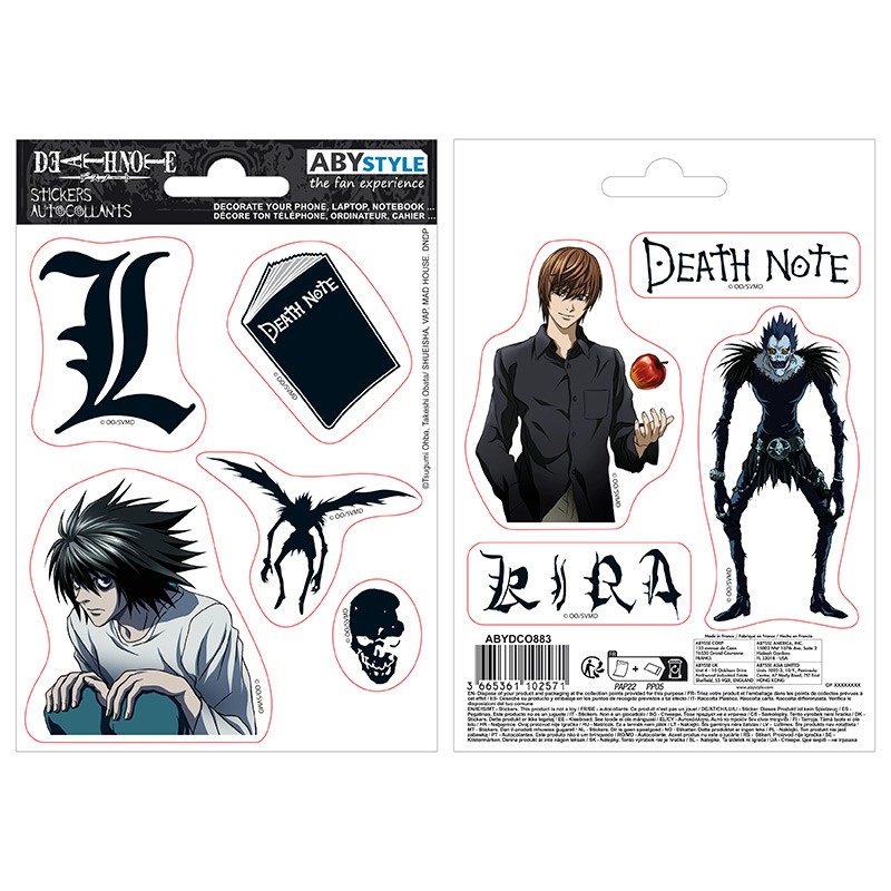 Zestaw naklejek DEATH NOTE