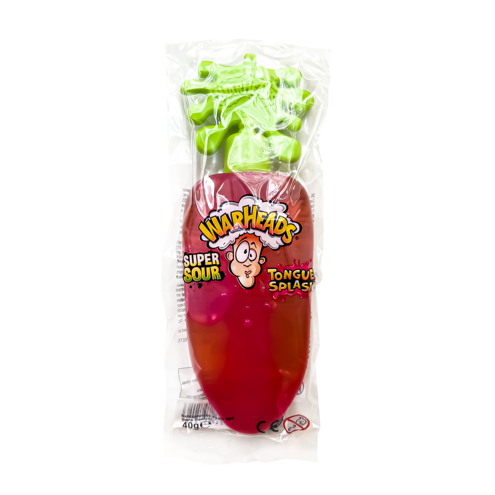 Spaudžiamas saldainis WARHEADS (TONGUE SPLASH GEL), 40g