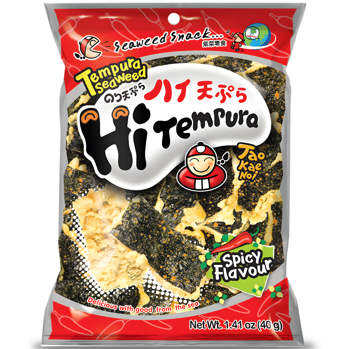 Jūrų dumblių užkandis TAO KAE NOI TEMPURA (SPICY), 40g photo