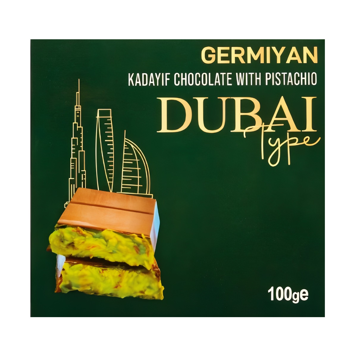 Zdjęcie Czekolada mleczna DUBAI GERMIYAN, 100g