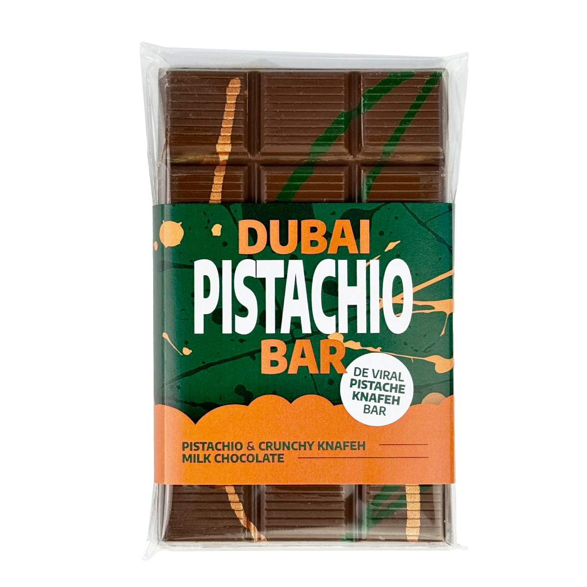 Zdjęcie Czekolada mleczna DUBAI (PISTACHIO KATAIFI BAR), 100g