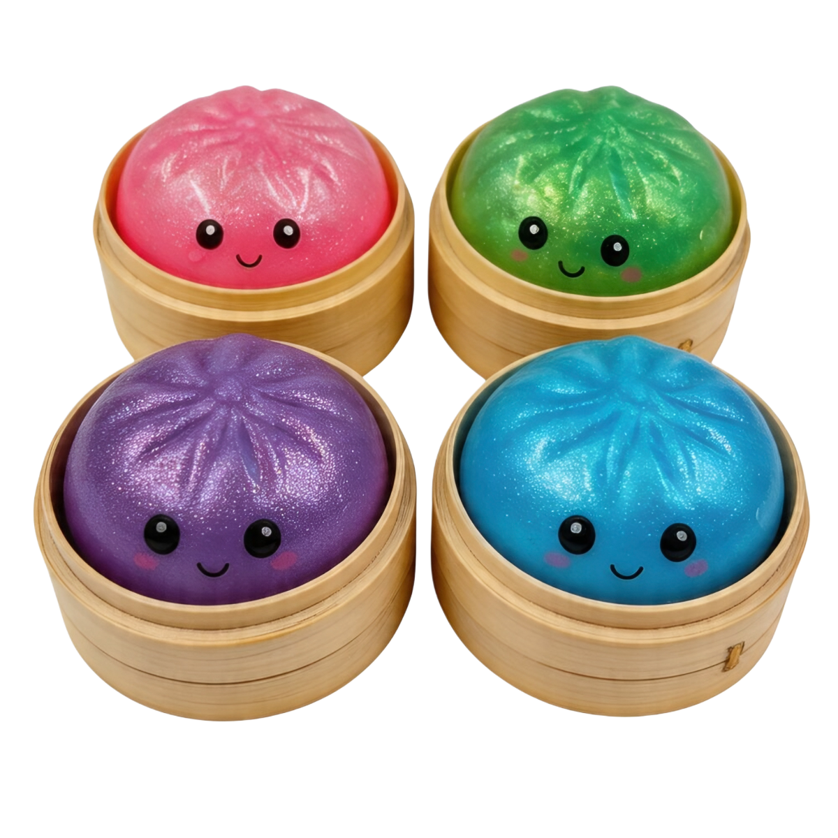 Rotaļlieta SQUISHY BUN RAINBOW MYSTERY DUMPLING SUGAR foto