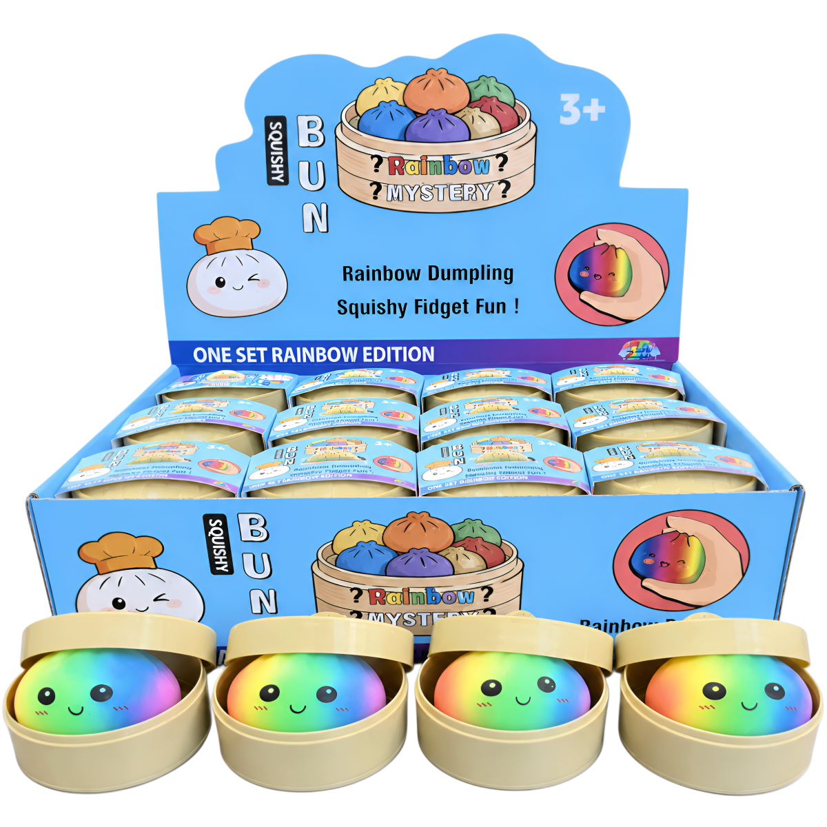 Zabawka SQUISHY BUN RAINBOW MYSTERY DUMPLING RAINBOW