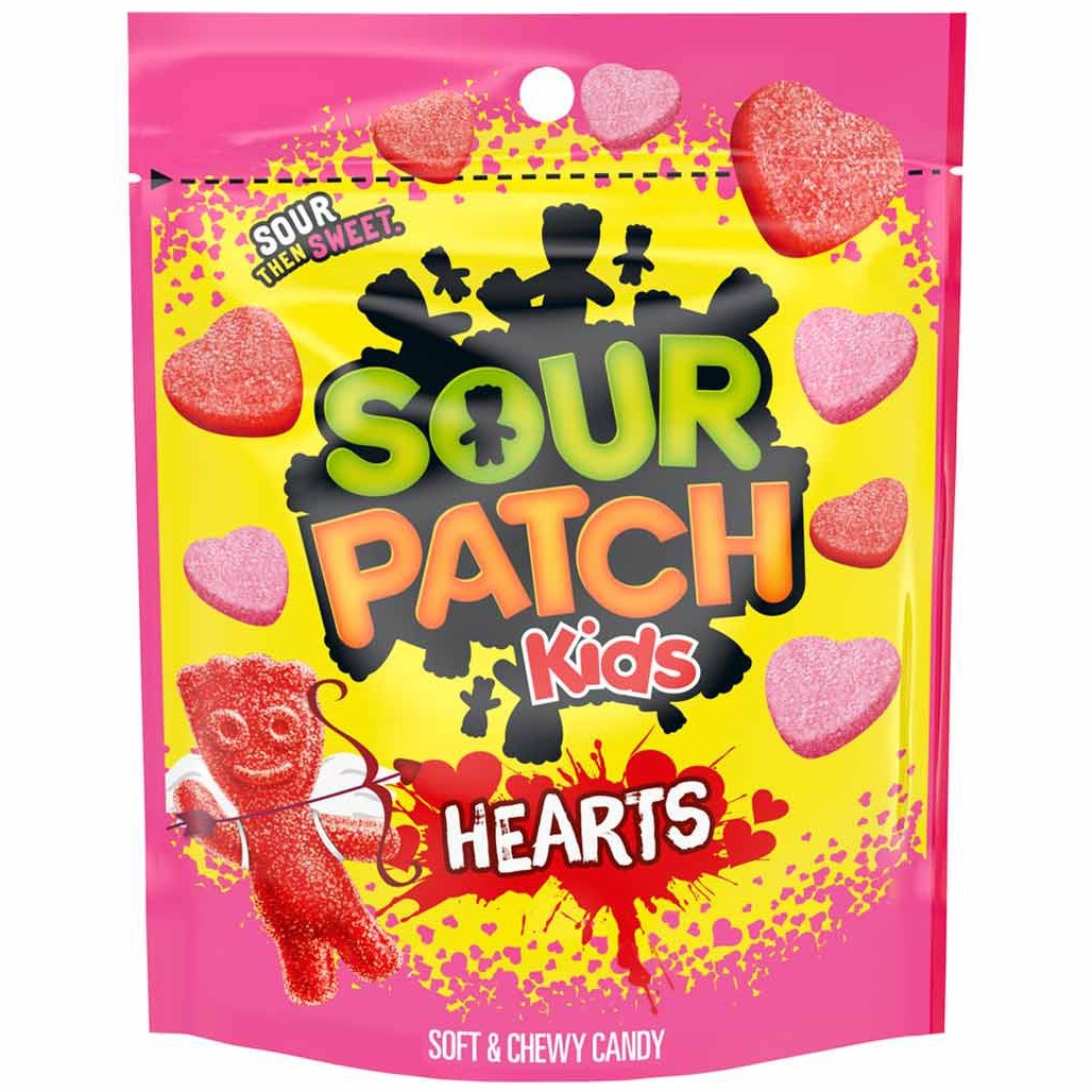 Želejas konfektes SOUR PATCH KIDS HEARTS, 283g foto