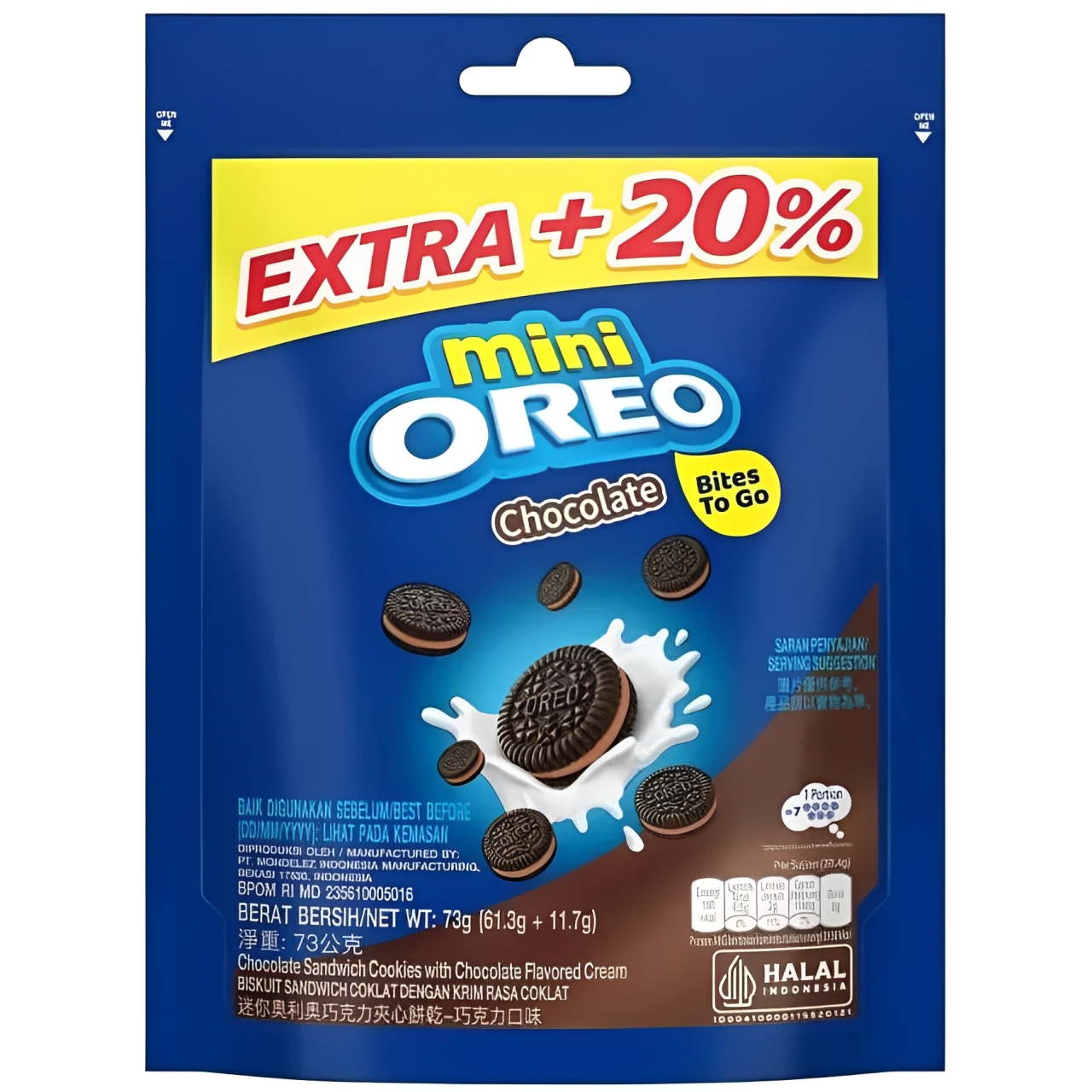 Zdjęcie Ciasteczka OREO MINI (CHOCOLATE), 73g