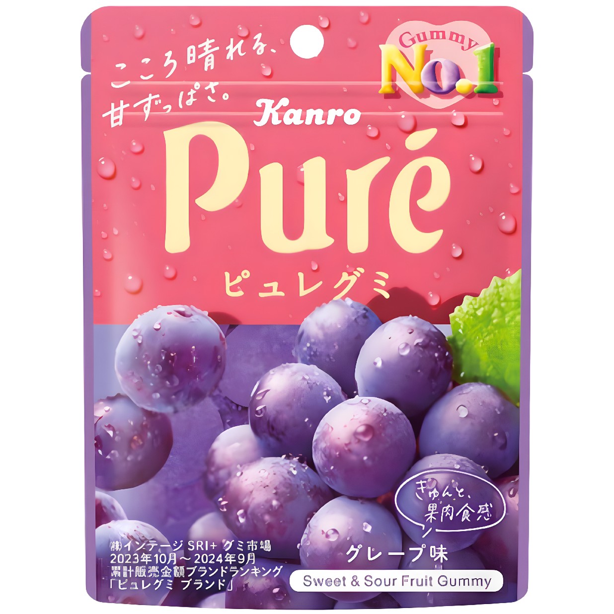 Kumikarkit KANRO PURE (GRAPE), 56g kuva