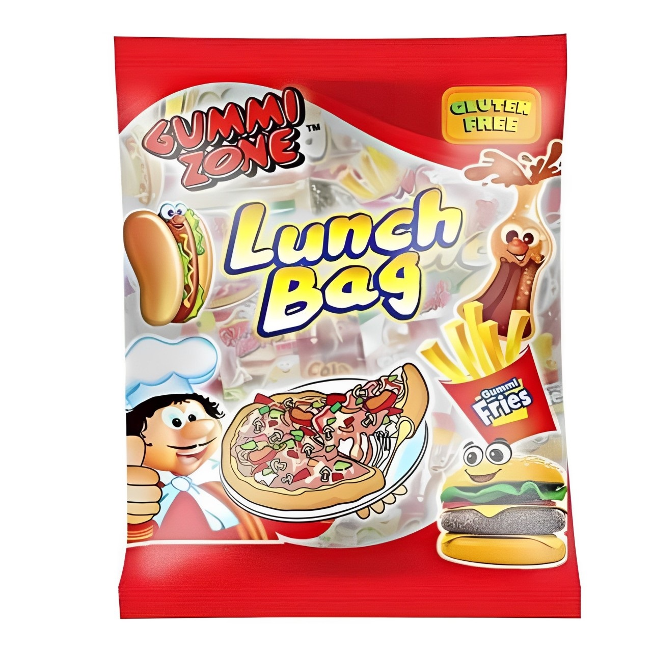 Kummikommid GUMMI ZONE LUNCH BAG, 82g