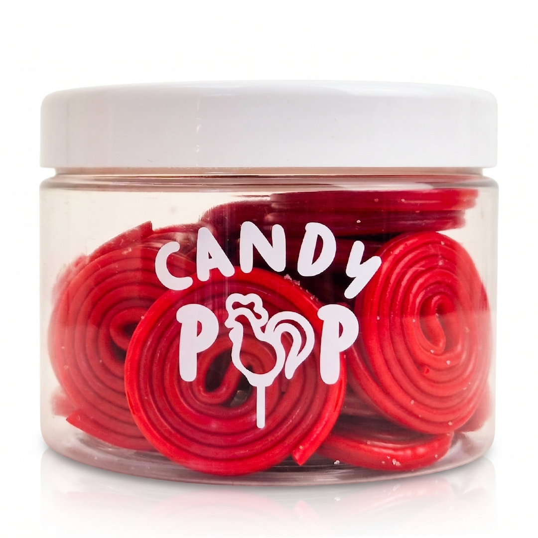 Kummikommid CANDY POP STRAWBERRY WHEELS, 220g