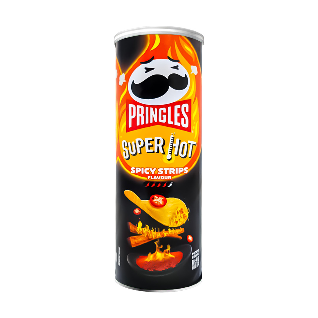 Bulvių traškučiai PRINGLES (SPICY STRIPS), 110g photo