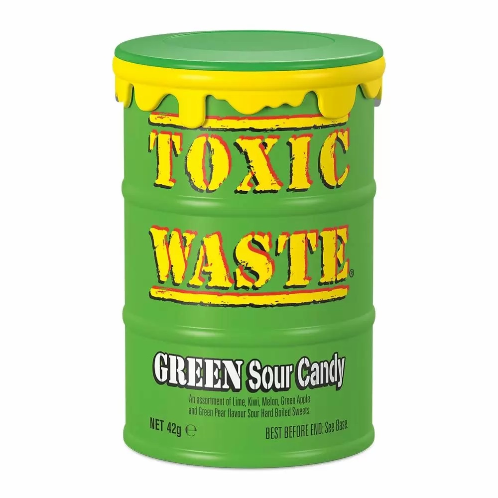 Rūgštūs saldainiai TOXIC WASTE (GREEN DRUM), 42g photo