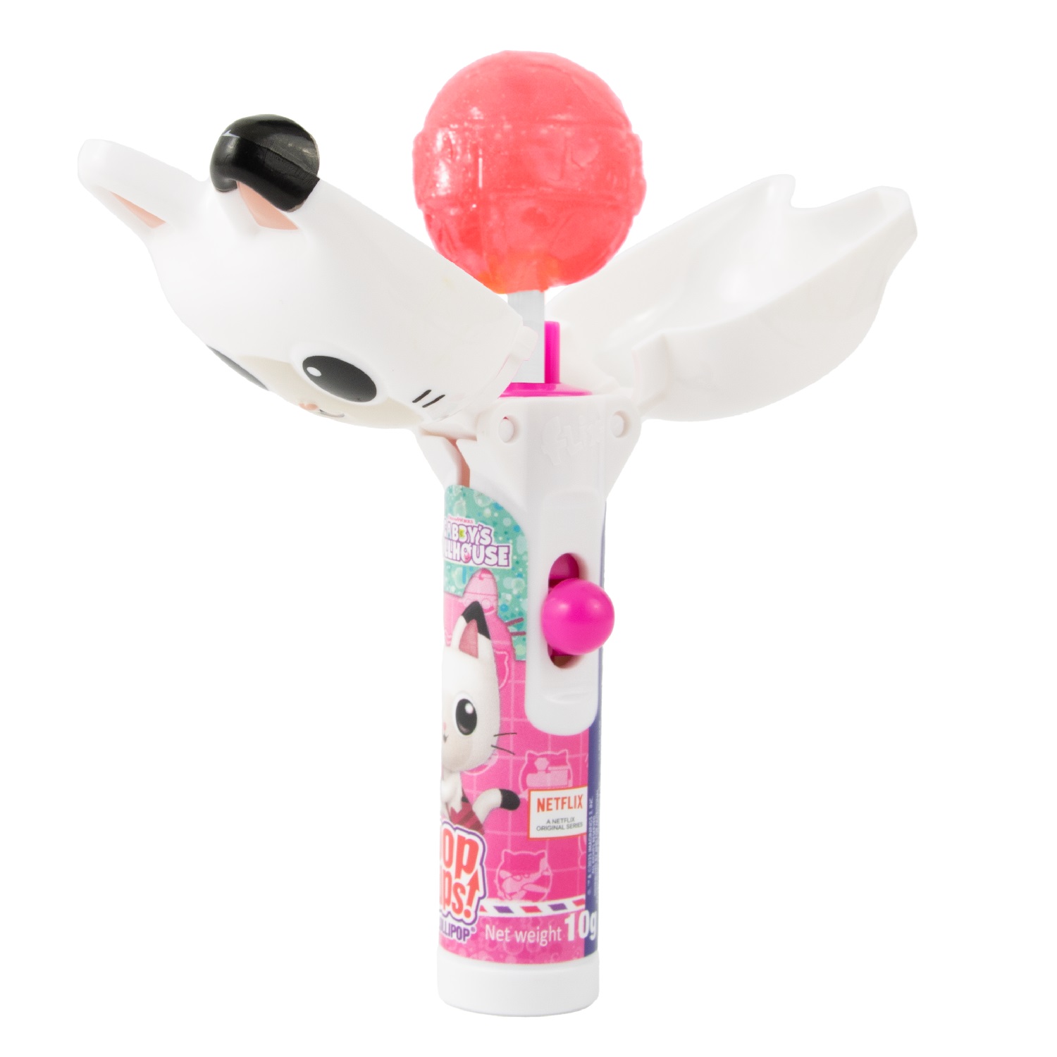 Sūkājamā konfekte ar rotaļlietu BIP POP UPS GABBY'S DOLLHOUSE, 10g