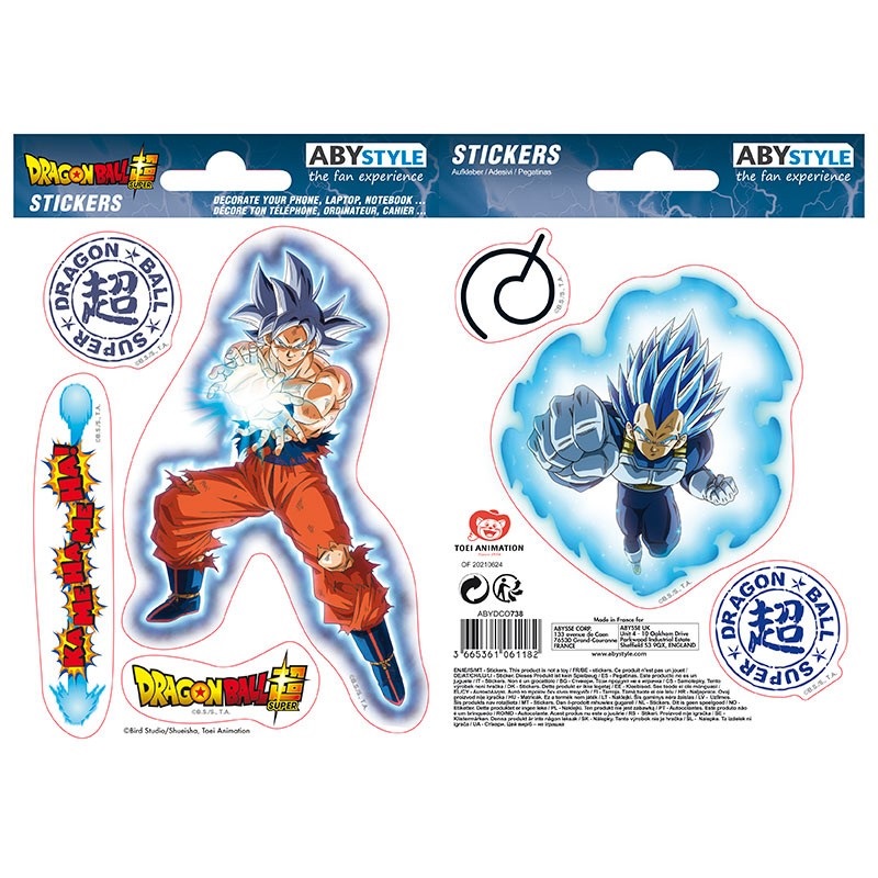 Kleebiste komplekt DRAGON BALL SUPER, GOKU AND VEGETA foto