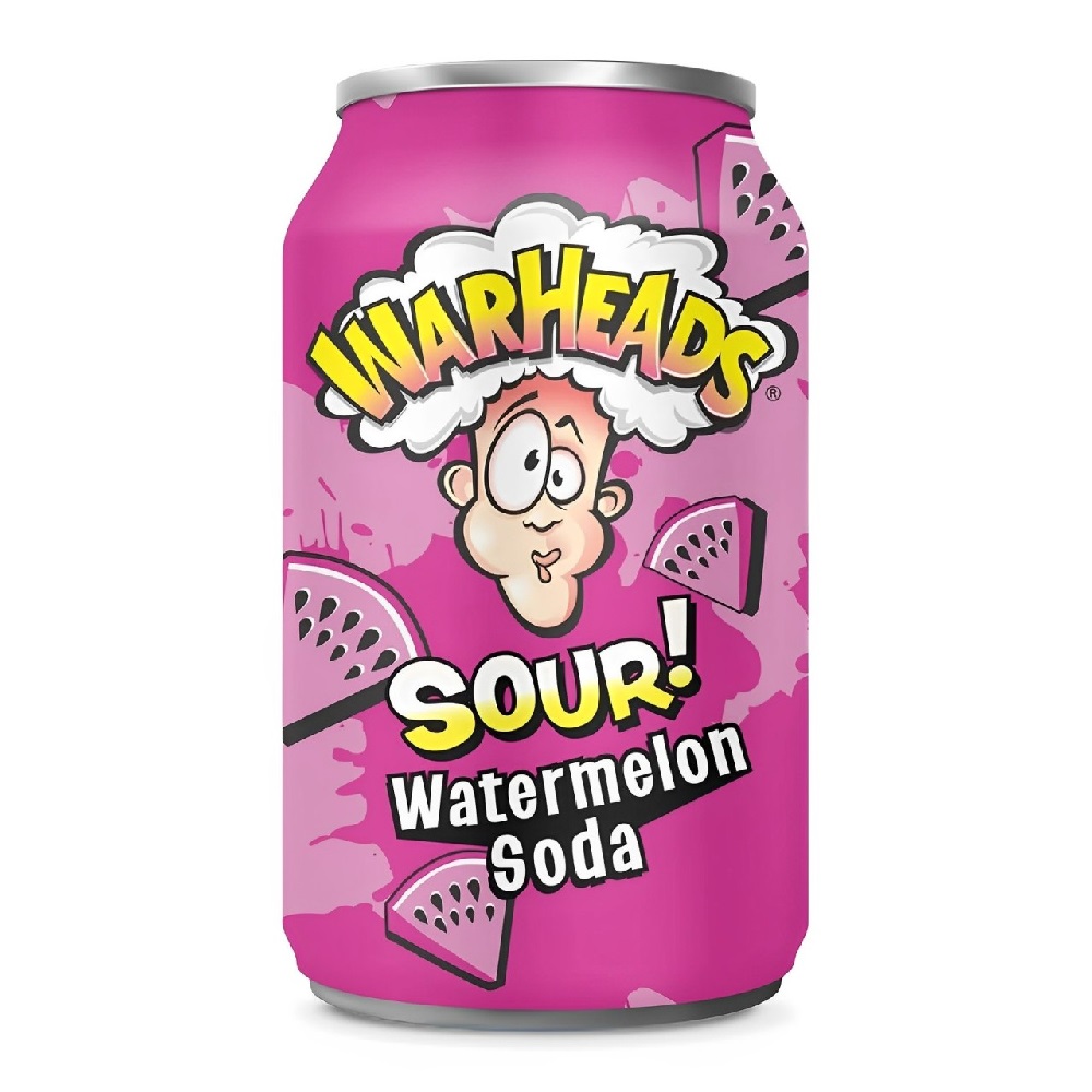 Gāzēts atspirdzinošais dzēriens WARHEADS (WATERMELON), 330ml foto