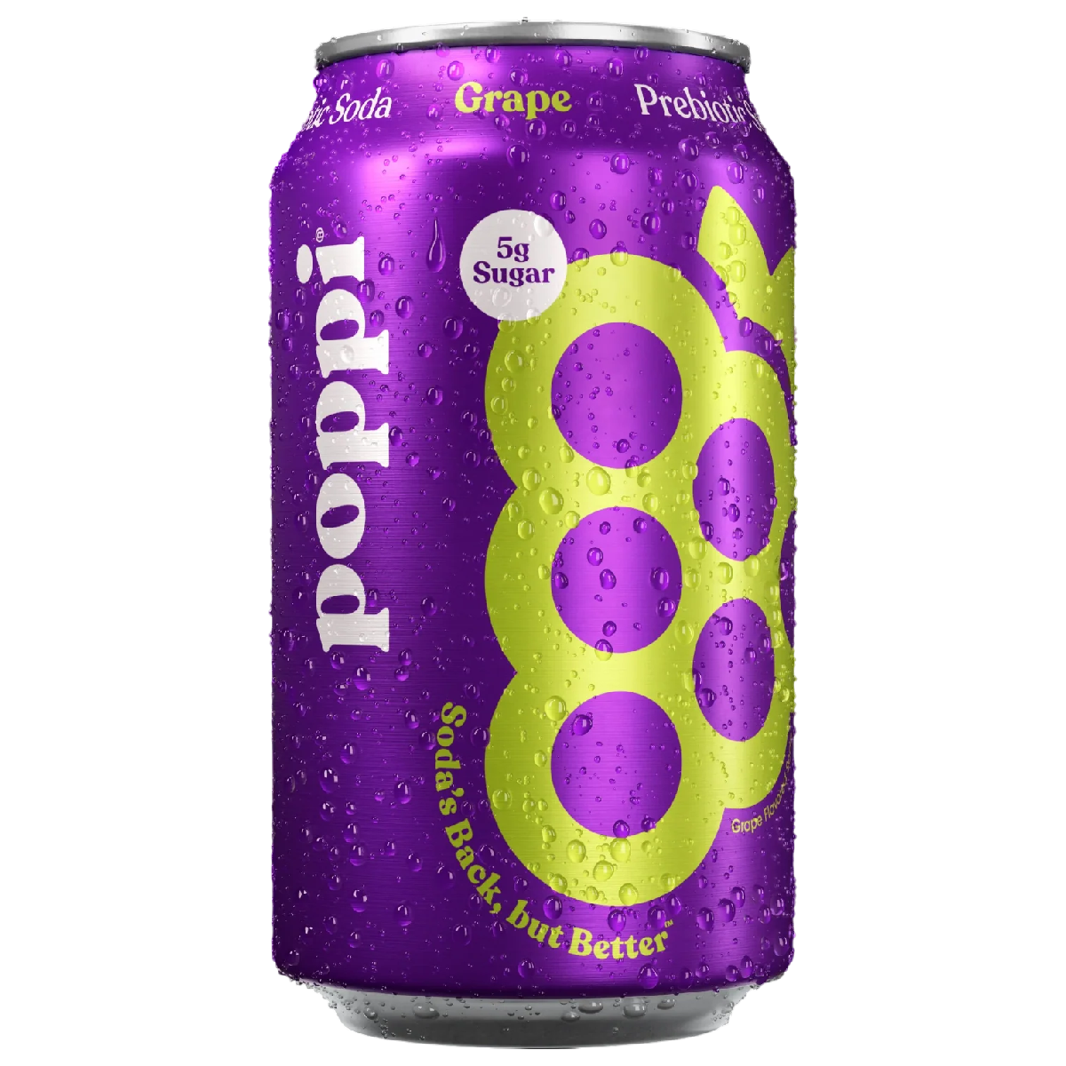 Karboniseeritud funktsionaalne jook POPPI (GRAPE), 355ml foto