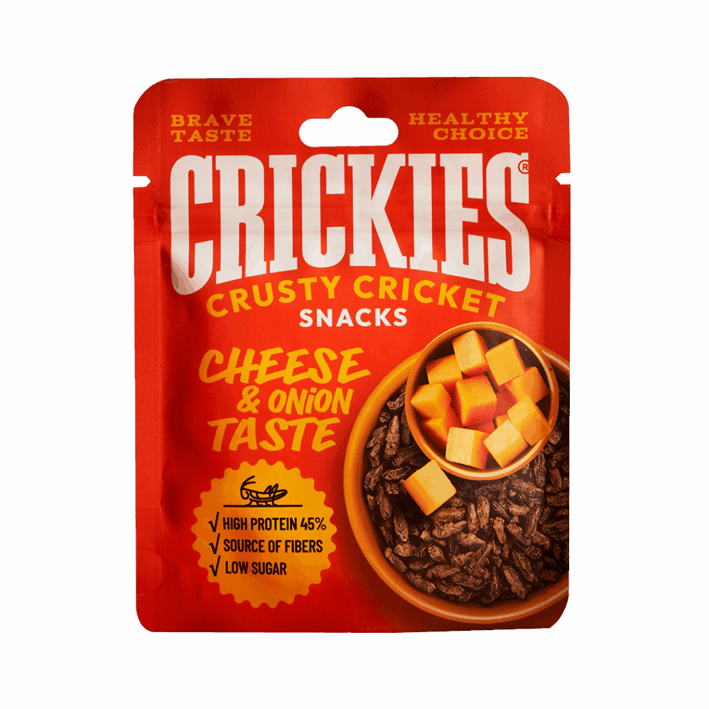 Džiovinti svirpliai CRICKIES (CHEESE & ONION), 15g