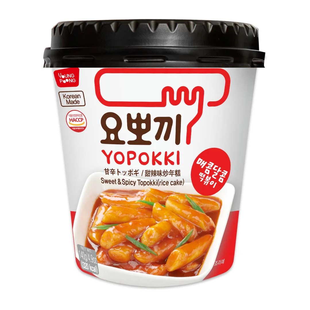 Ryžių virtinukai indelyje YOPOKKI (SWEET & SPICY), 140g photo